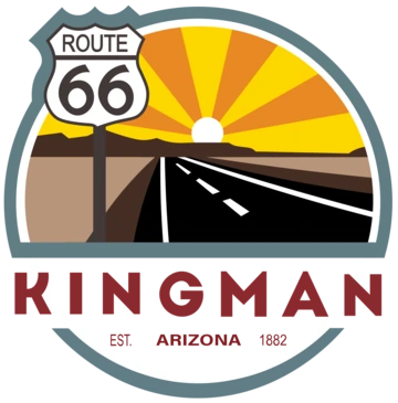 Kingman logo road with sun route 66